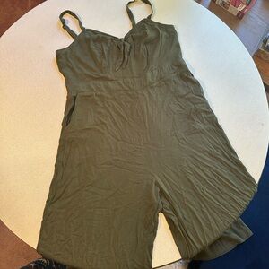 Torrid Olive Green Jumpsuit